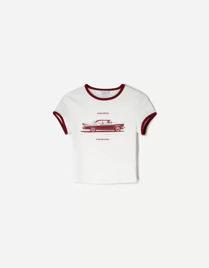 Camiseta manga corta con estampado Off white