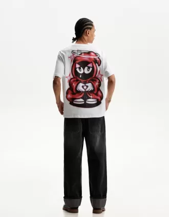 Camiseta manga corta con estampado White