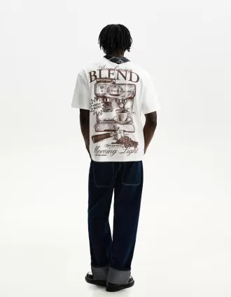 Camiseta manga corta con estampado Off white