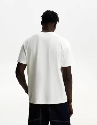 Camiseta manga corta con estampado White