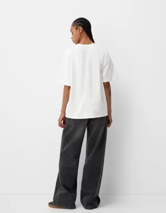 Camiseta manga corta con estampado Off white