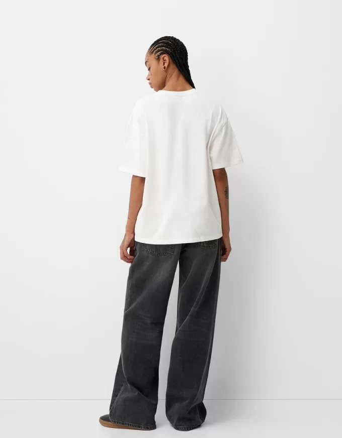 Camiseta manga corta con estampado Off white