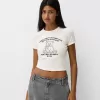 Camiseta manga corta con estampado Off white