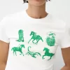 Camiseta manga corta con estampado Off white