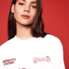 Camiseta manga corta con estampado White