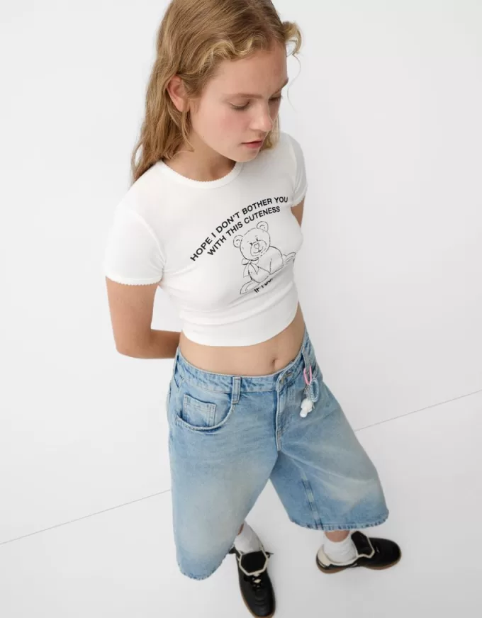 Camiseta manga corta con estampado Off white