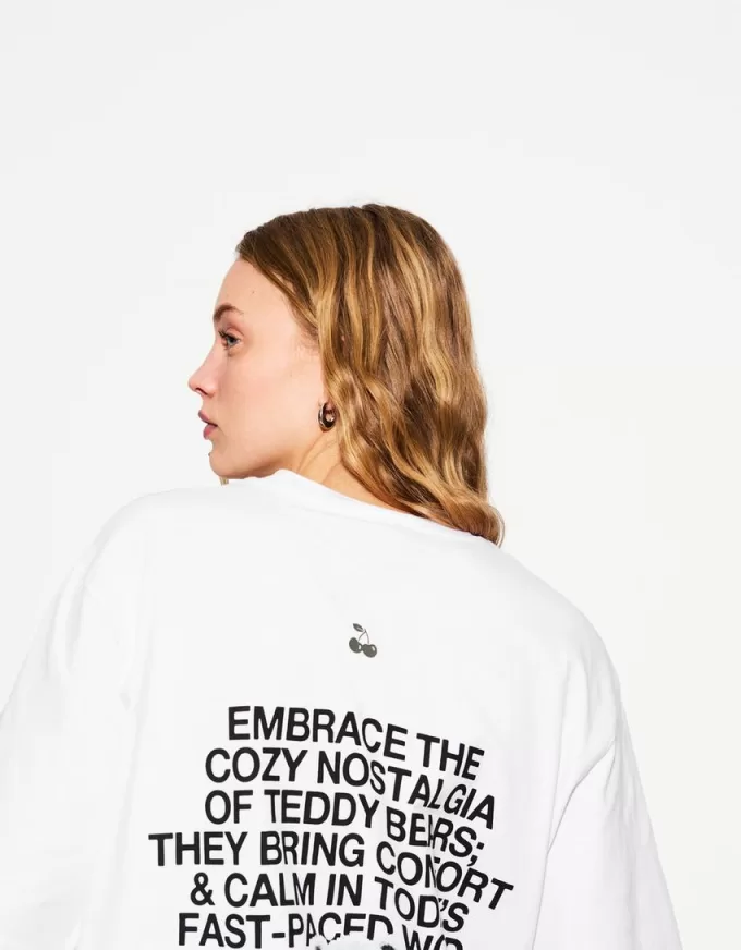 Camiseta manga corta con estampado White
