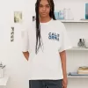 Camiseta manga corta con estampado White