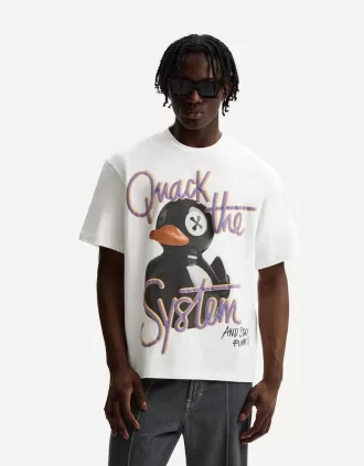Camiseta manga corta con estampado White