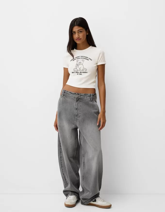 Camiseta manga corta con estampado Off white