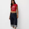 Camiseta manga corta con estampado Red