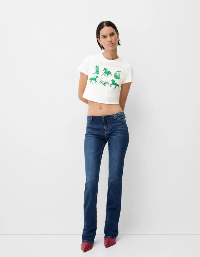 Camiseta manga corta con estampado Off white