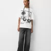Camiseta manga corta con estampado Off white