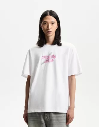 Camiseta manga corta con estampado White