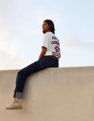 Camiseta manga corta con estampado White