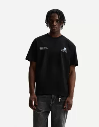 Camiseta manga corta con estampado Black