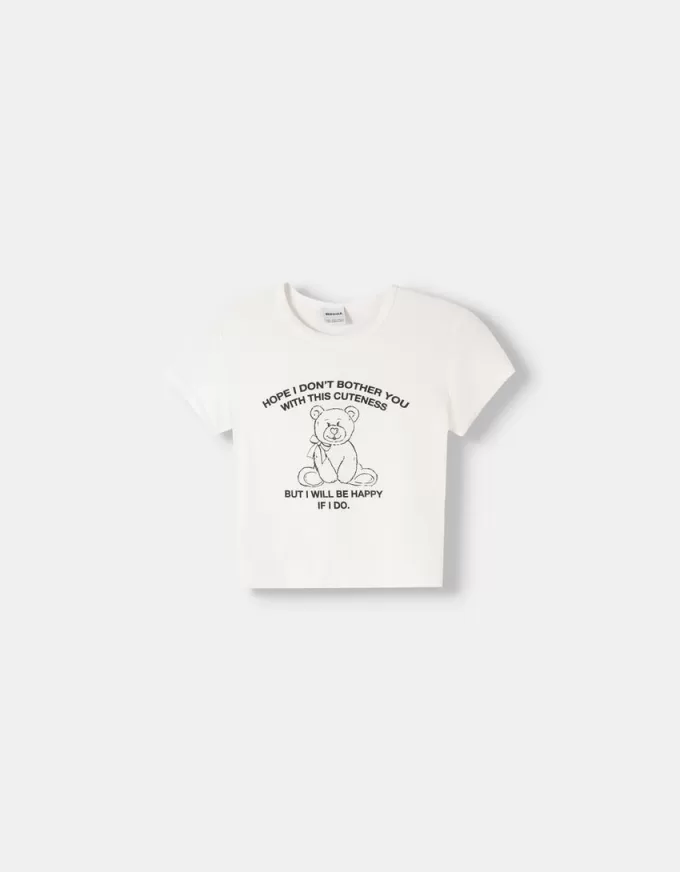 Camiseta manga corta con estampado Off white