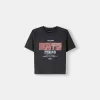 Camiseta manga corta con estampado Grey