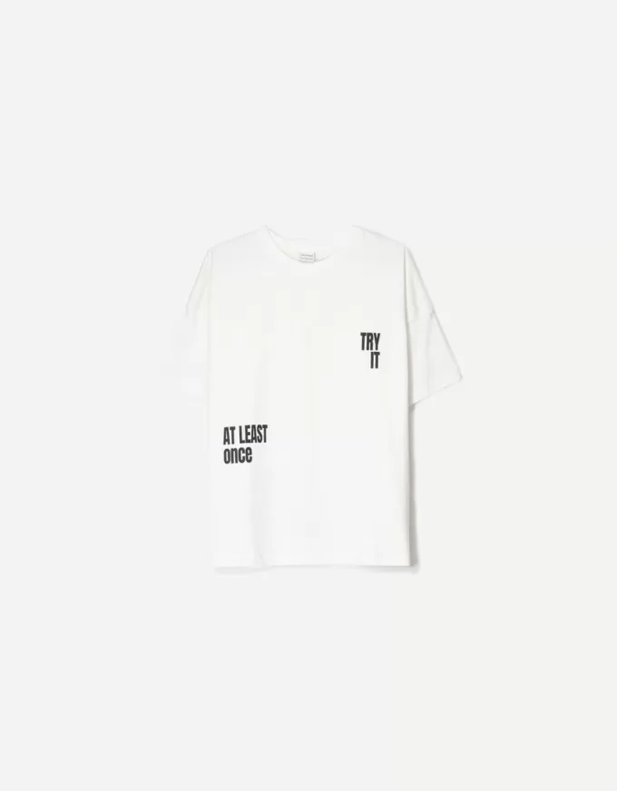 Camiseta manga corta con estampado White / Black Camiseta manga corta con estampado White / Black