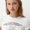 Camiseta manga corta con estampado Off white