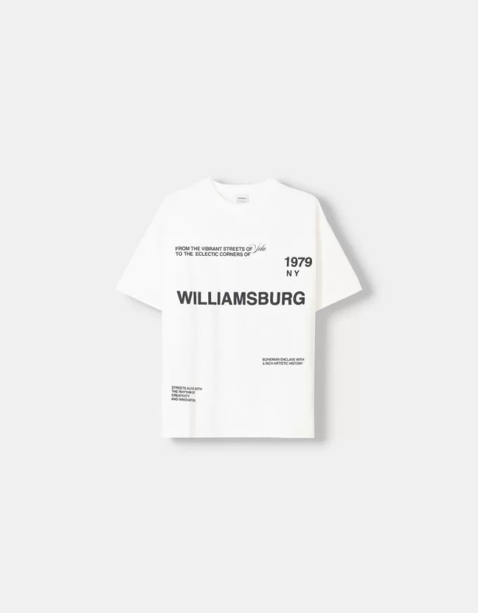 Camiseta manga corta con estampado Off white