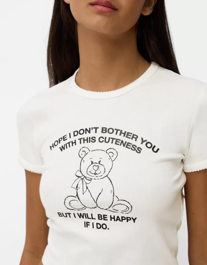 Camiseta manga corta con estampado Off white