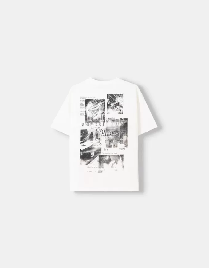 Camiseta manga corta con estampado Off white