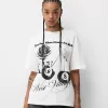 Camiseta manga corta con estampado Off white