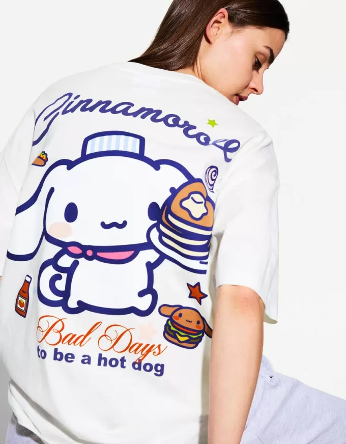Camiseta manga corta con estampado Cinnamoroll White