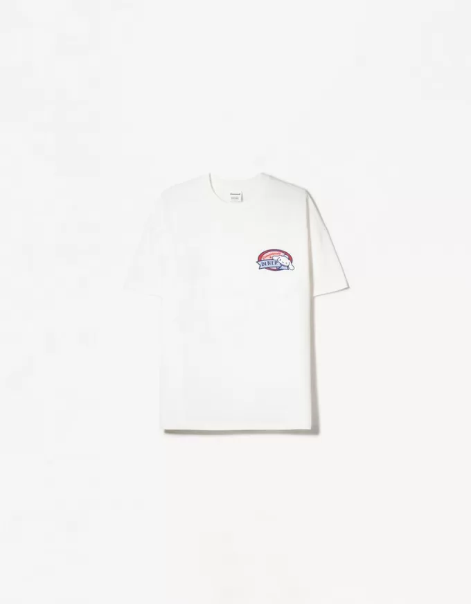Camiseta manga corta con estampado Cinnamoroll White