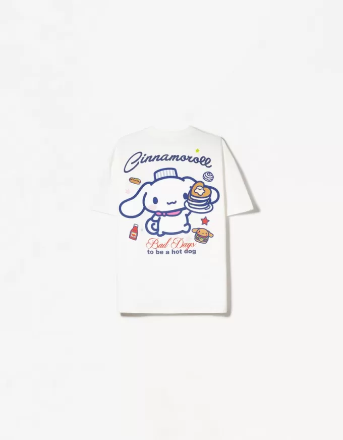 Camiseta manga corta con estampado Cinnamoroll White