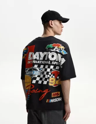 Camiseta manga corta con estampado Nascar Grey