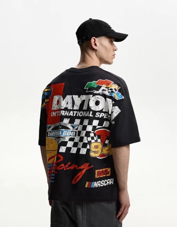 Camiseta manga corta con estampado Nascar Grey