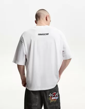 Camiseta manga corta con estampado Nascar White