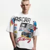 Camiseta manga corta con estampado Nascar White