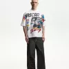 Camiseta manga corta con estampado Nascar White
