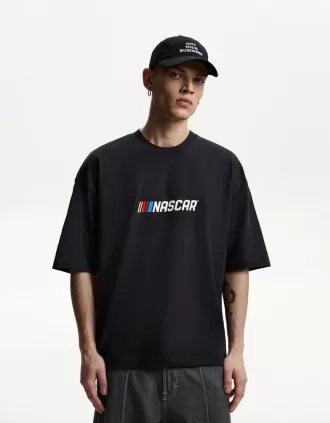 Camiseta manga corta con estampado Nascar Grey