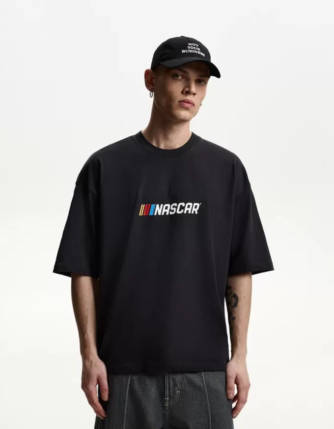 Camiseta manga corta con estampado Nascar Grey