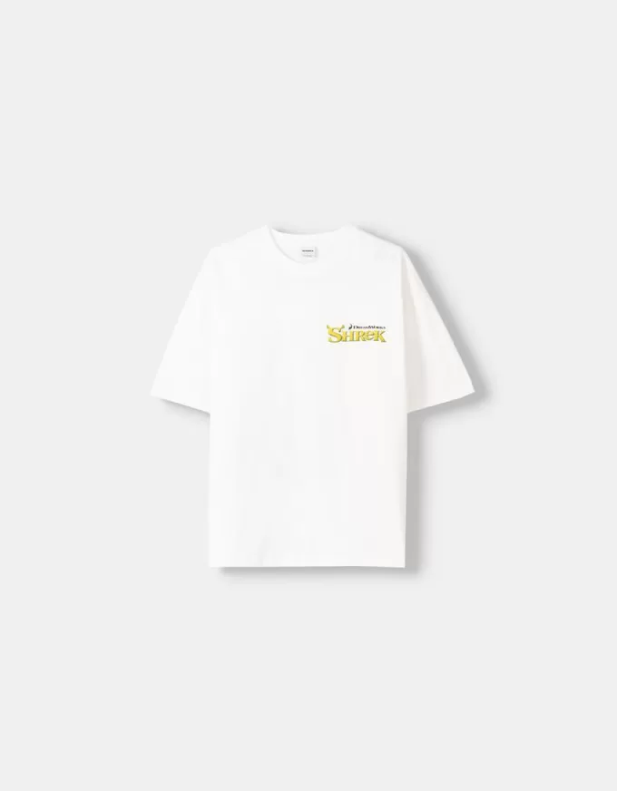 Camiseta manga corta estampado Shrek White Camiseta manga corta estampado Shrek White