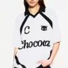 Camiseta manga corta estampado chococats White Camiseta manga corta estampado chococats White