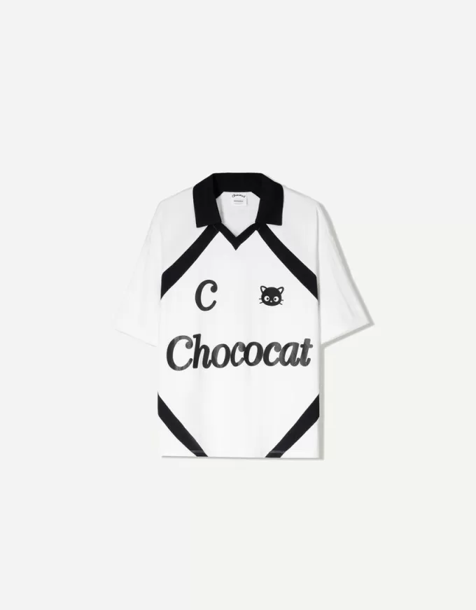 Camiseta manga corta estampado chococats White Camiseta manga corta estampado chococats White