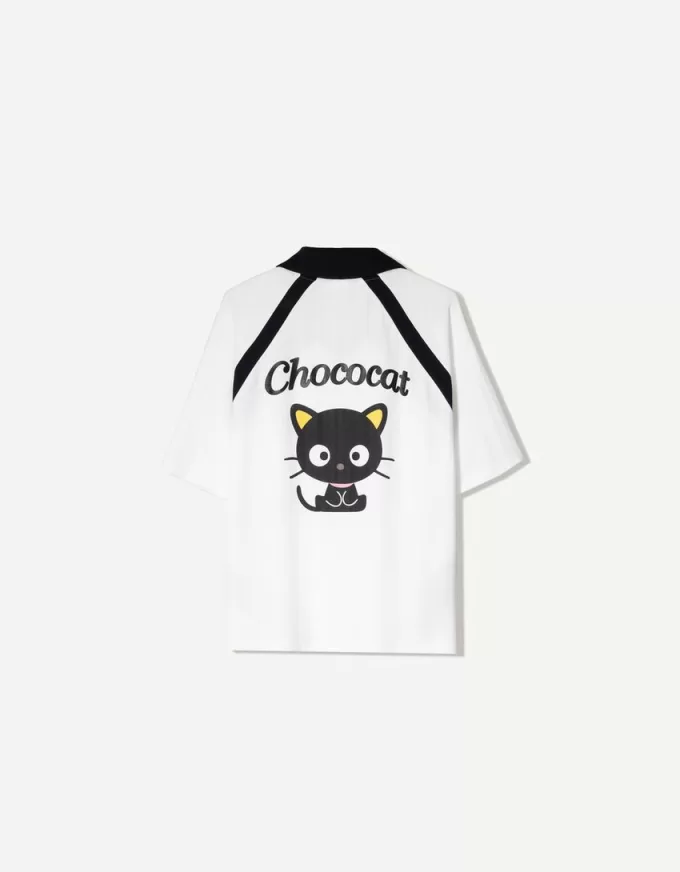 Camiseta manga corta estampado chococats White Camiseta manga corta estampado chococats White