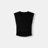 Camiseta manga corta hombreras Black Camiseta manga corta hombreras Black