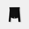 Camiseta manga larga con botones Black Camiseta manga larga con botones Black