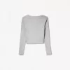 Camiseta manga larga cuello pico Grey Camiseta manga larga cuello pico Grey