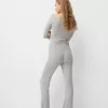 Camiseta manga larga escote Bardot Grey