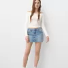 Camiseta manga larga escote Bardot Off white