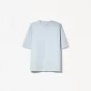 Camiseta oversize de algodón pesado de manga corta Light blue
