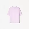 Camiseta oversize de algodón pesado de manga corta Violet