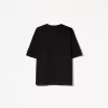 Camiseta oversize de algodón pesado de manga corta Black